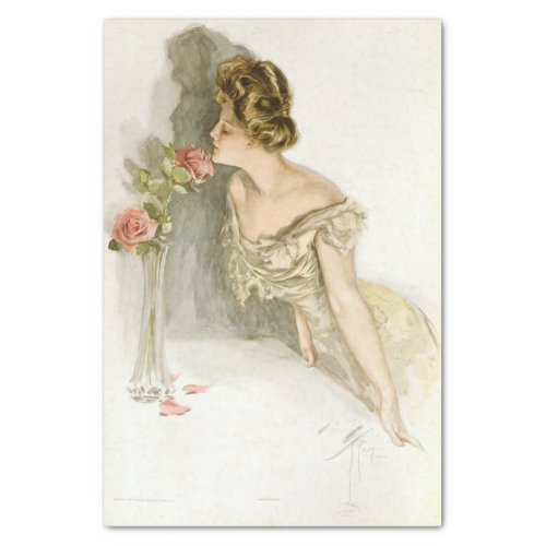 American Beauties 1909 by Harrison Fisher Tissue Paper