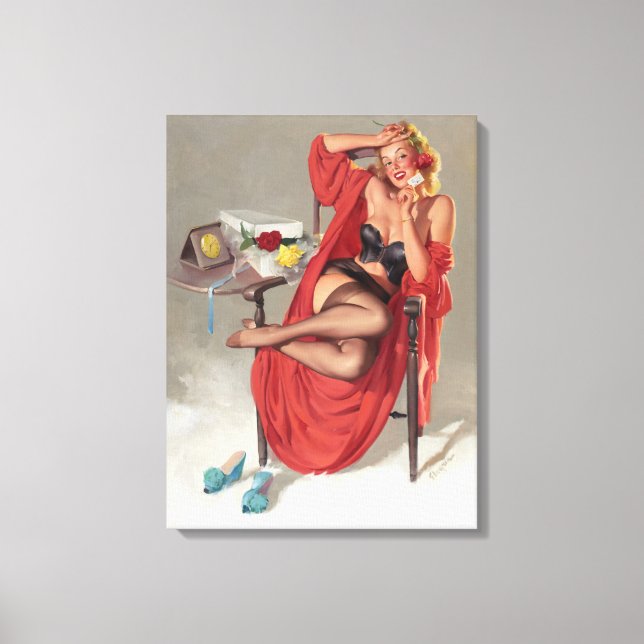 American Beauties Pin Up Art Canvas Print (Front)