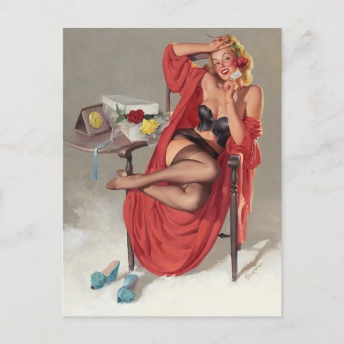 American Beauties Pin Up Art Postcard