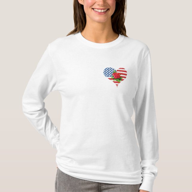American Beauty Heart T-Shirt (Front)