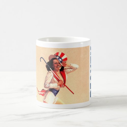 American Beauty Retro Pin_up   Coffee Mug