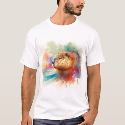 American Beaver AREF1611 1 _ Watercolor T_Shirt