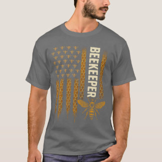 American Beekeeping USA Flag Beekeeper family T-Shirt