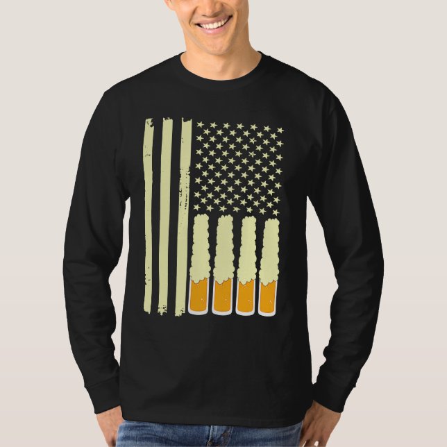 American Beer Flag Apparel T-Shirt (Front)