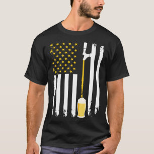American Beer Flag International Beer Day T-Shirt