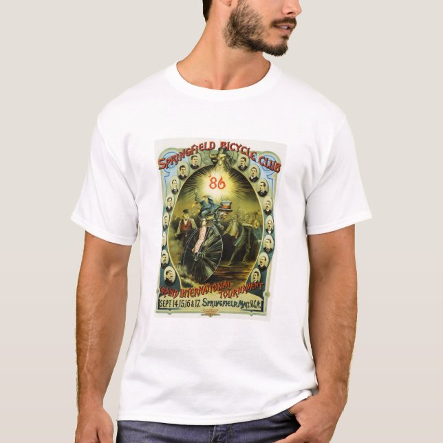American Bicycle Club Tournament 1886 Old Cycles T-Shirt (Front)