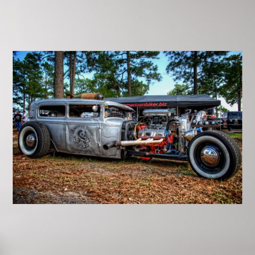 American Biker Rat Rod Poster