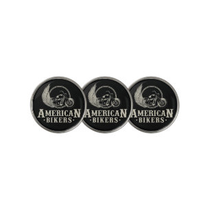 American Bikers Golf Ball Marker