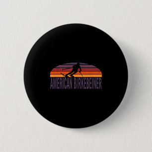 American Birkebeiner Trail Cross Country Ski Wisco Button