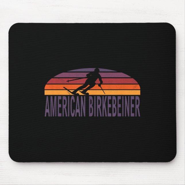 American Birkebeiner Trail Cross Country Ski Wisco Mouse Pad (Front)