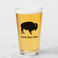 American Bison Buffalo Beer Glass Tumblr