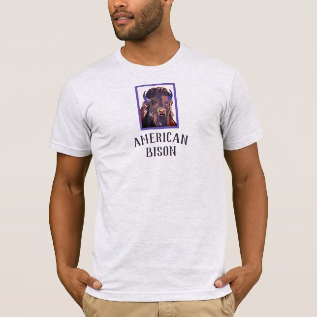 American Bison Buffalo T-Shirt (Front)