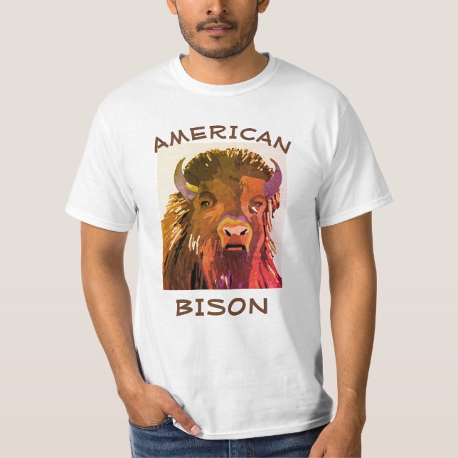 American Bison Buffalo T-Shirt (Front)