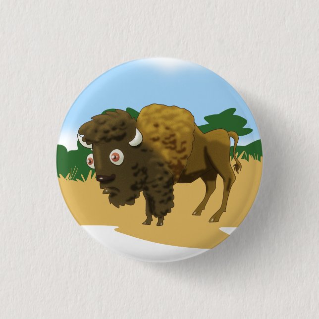 American Bison Button (Front)