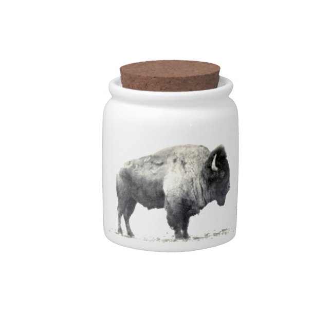 American Bison Candy Jar (Front)