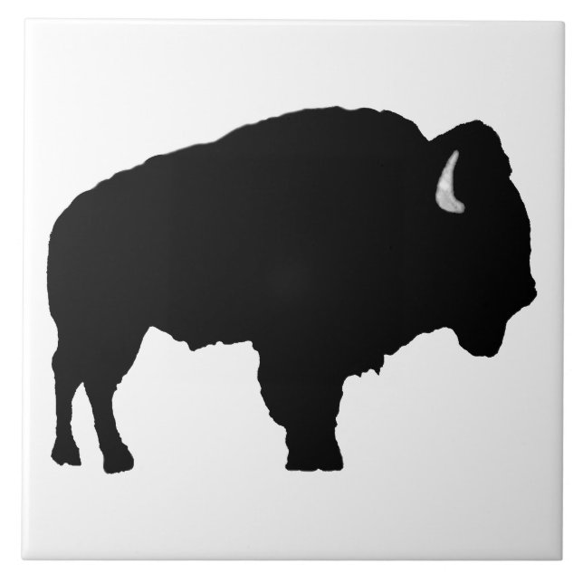American Bison Ceramic Tile (Front)