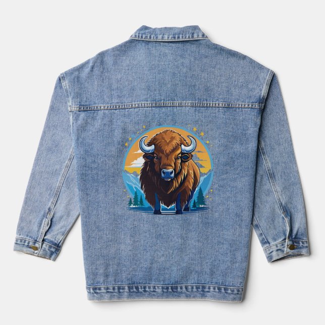 american bison denim jacket (Back)