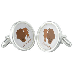 American Bison Design Cufflinks