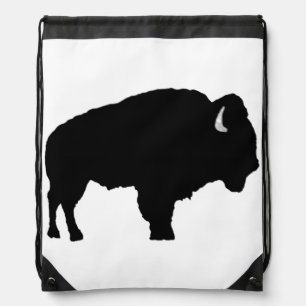 American Bison Drawstring Bag