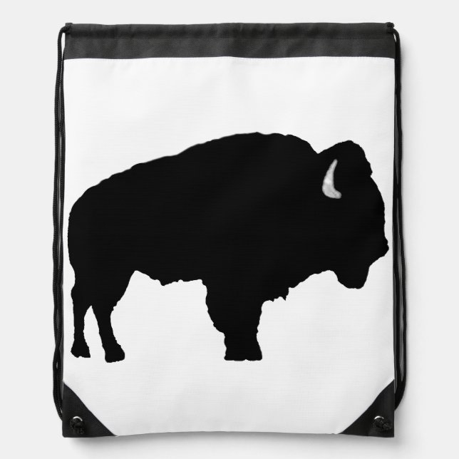 American Bison Drawstring Bag (Front)