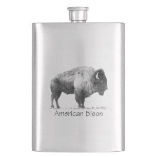 American Bison Flask