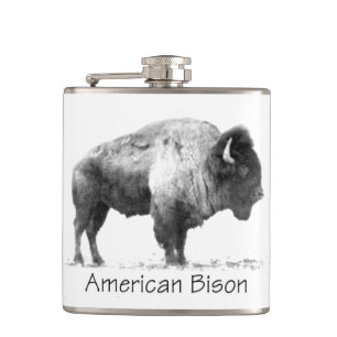 American Bison Hip Flask
