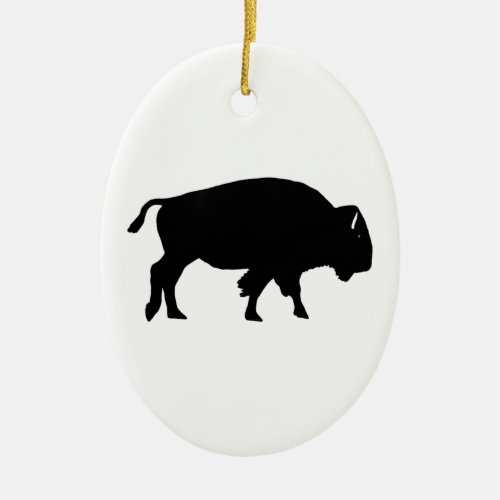 American Bison Icon Ceramic Ornament