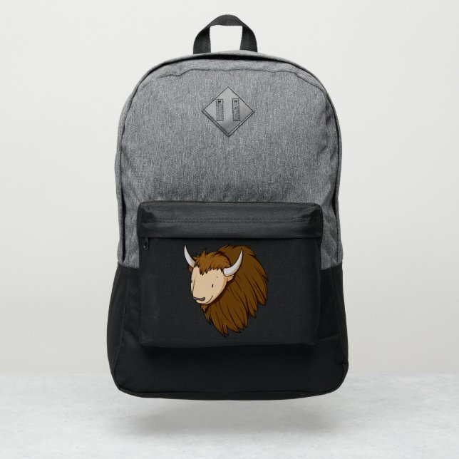 American Bison Illustrated Port Authority® Backpack (Front)