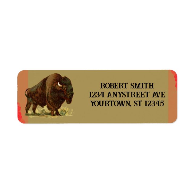 American Bison Label (Front)