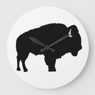 American Bison Large Clock