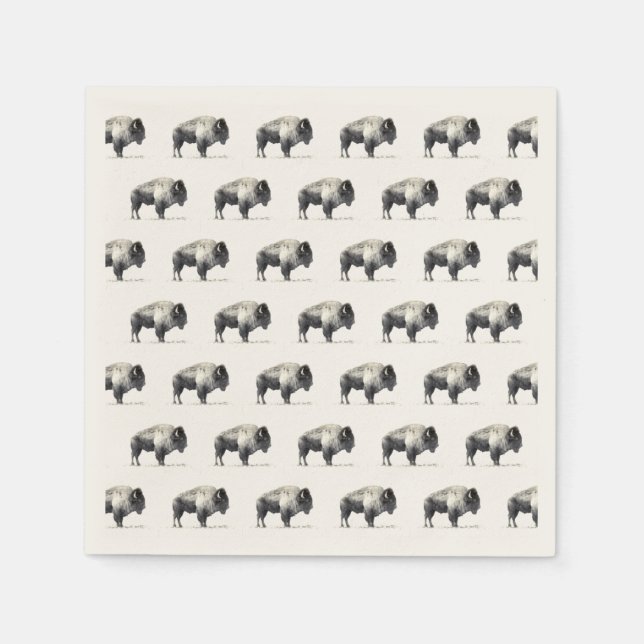 American Bison Napkins (Front)