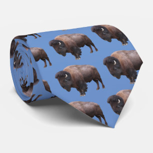 American bison neck tie