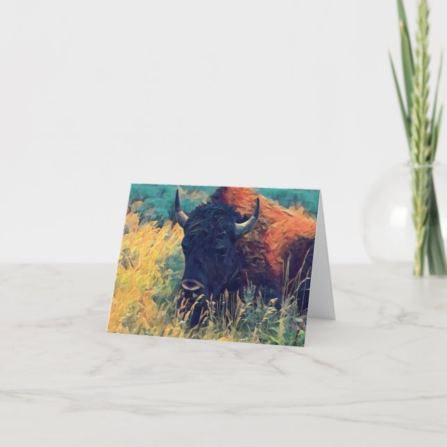 American Bison Note Card (Front)