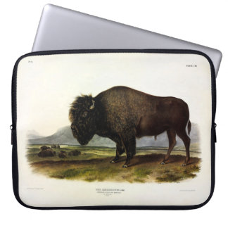 American Bison, or Buffalo (Bison bison) - Audubon Laptop Sleeve