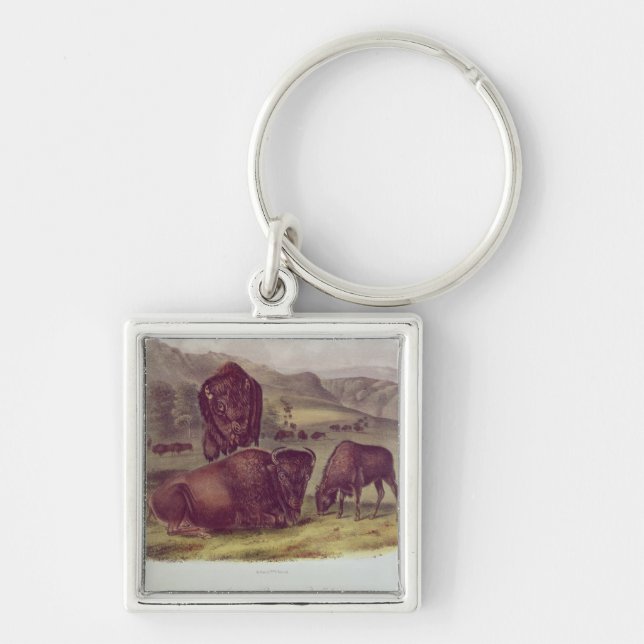 American Bison or Buffalo Keychain (Front)