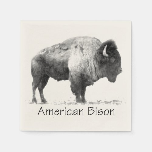 American Bison Paper Napkins