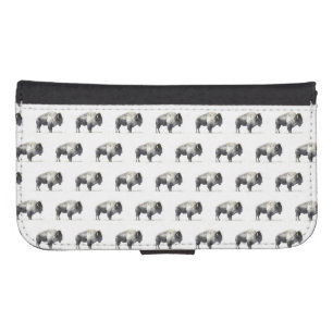 American Bison Wallet Phone Case For Samsung Galaxy S4
