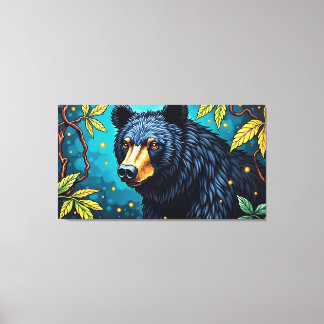 American Black Bear – Majesty of the Woods Canvas Print