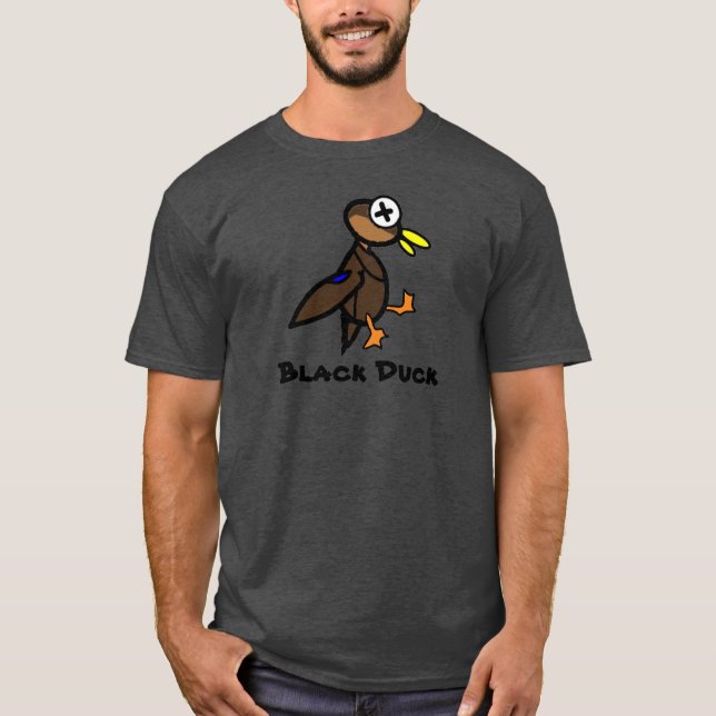 American Black Duck Drake Dead Duck - Hunt T Shirt (Front)