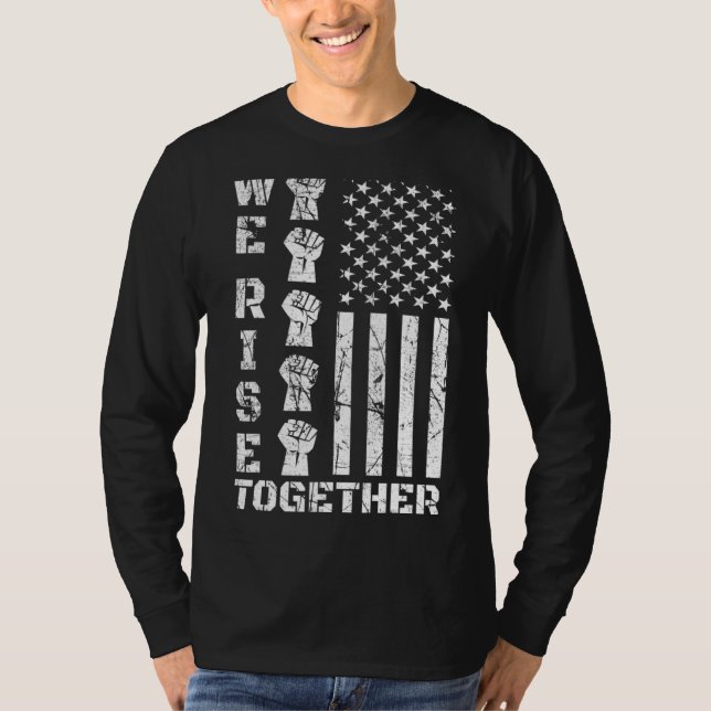 American Black Flag  Together We Rise American Liv T-Shirt (Front)