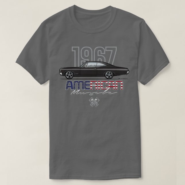 American Black T-Shirt (Design Front)