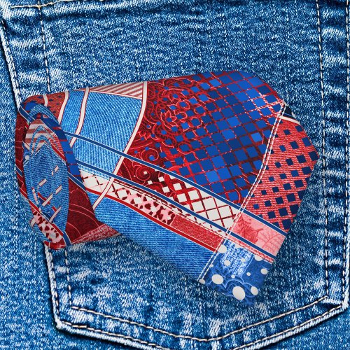 American Blue Jeans Abstract Pattern Patriot Tie