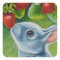 American Blue Rabbit & Strawberries Watercolor Art