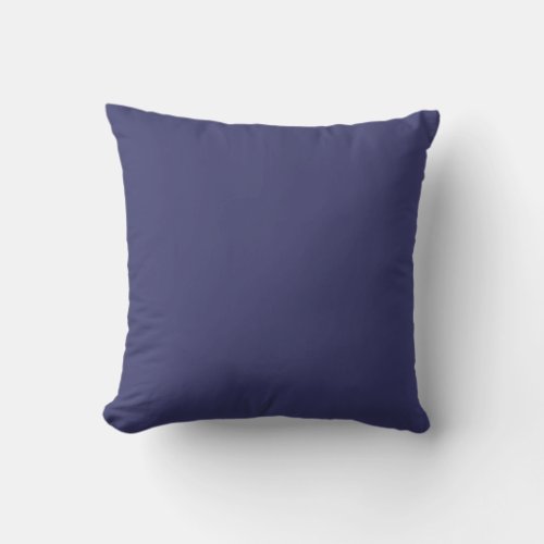 American Blue Solid Color Throw Pillow