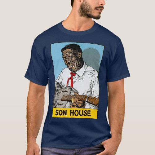 American Blues Son Musician House  T_Shirt