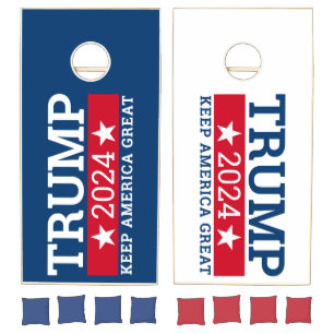American Boards - Trump 2024 Keep America Great Cornhole Set