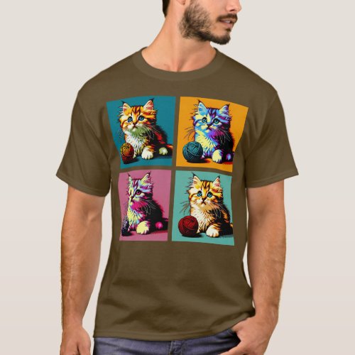 American Bobtail Art Cute Kitties T_Shirt
