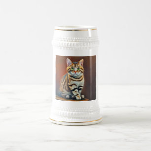 American Bobtail Cat  Beer Stein