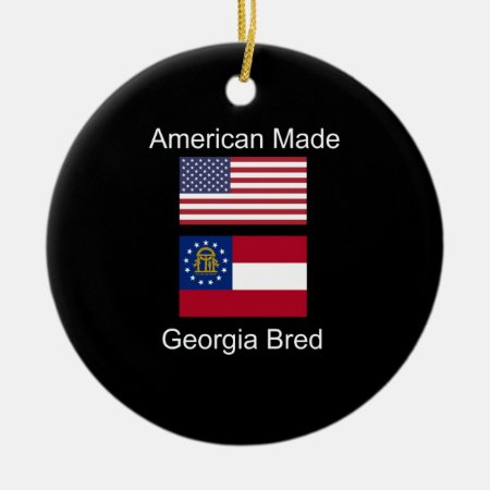 "american Born..georgia Bred" Flags And Patriotism Ceramic O