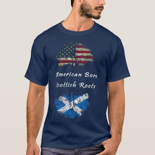 American born Scottish roots ancestry T_Shirt